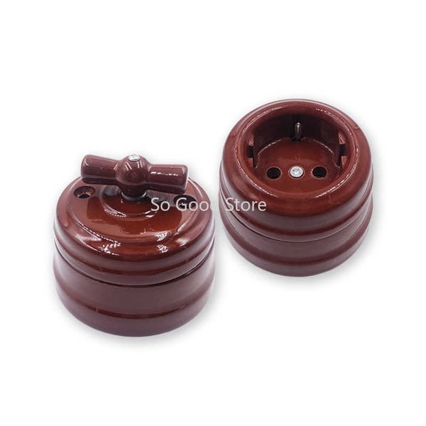 set home improvement european ceramic knob eu socket wall lamp switch outlet 110v-250v
set home improvement european ceramic knob eu socket wall lamp switch outlet 110v-250v