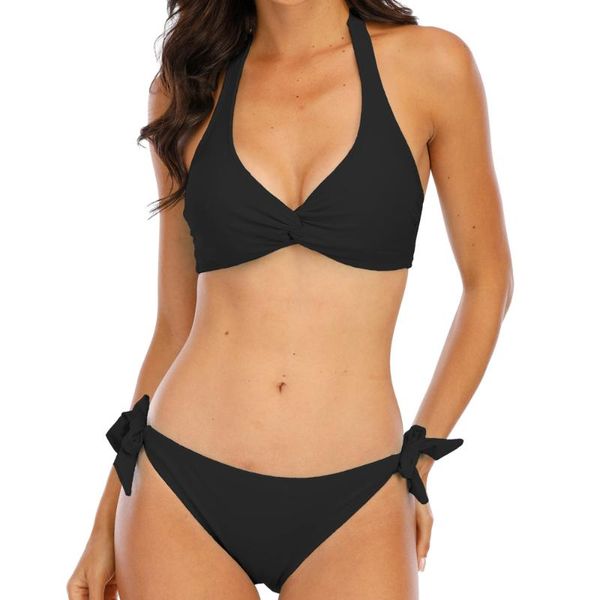 women's swimwear 2021 women high waist bikini swimsuit female bandeau bandage brazilian biquini set solid color bathing suit, White;black
women's swimwear 2021 women high waist bikini swimsuit female bandeau bandage brazilian biquini set solid color bathing suit, White;black