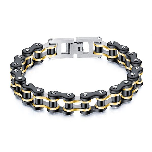 link, chain women's bracelet,european and american fashion retro, titanium steel bracelet, bicycle stainless chain, men's bracelet, Black
link, chain women's bracelet,european and american fashion retro, titanium steel bracelet, bicycle stainless chain, men's bracelet, Black