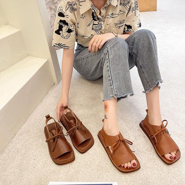 sandals comfort shoes for women 2021 summer beige heeled soft square toe all-match black retro flat low lace up fashion
sandals comfort shoes for women 2021 summer beige heeled soft square toe all-match black retro flat low lace up fashion