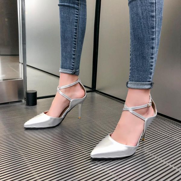 dress shoes 2021 classic high heels women's sandals summer ladies strappy pumps platform woman ankle strap, Black
dress shoes 2021 classic high heels women's sandals summer ladies strappy pumps platform woman ankle strap, Black