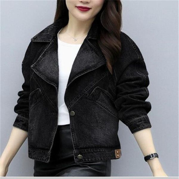 spring autumn women's clothing denim jacket small suit casual coat clothes jackets, Black;brown
spring autumn women's clothing denim jacket small suit casual coat clothes jackets, Black;brown