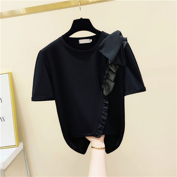 unique design summer women's o neck short sleeves bow ruffles t-shirt tee girls ladies pullover casual tees a3647 210519, White
unique design summer women's o neck short sleeves bow ruffles t-shirt tee girls ladies pullover casual tees a3647 210519, White