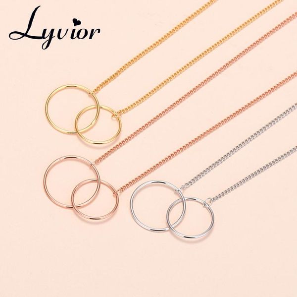 charms lyvior double interlocking infinity circles pendant necklace female version clavicle chain gifts for sister friendship, Bronze;silver
charms lyvior double interlocking infinity circles pendant necklace female version clavicle chain gifts for sister friendship, Bronze;silver