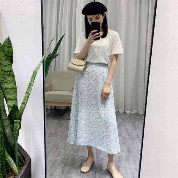summer korean simple blue retro floral skirt casual high waist thin stretch women a-line long 210527, Black
summer korean simple blue retro floral skirt casual high waist thin stretch women a-line long 210527, Black