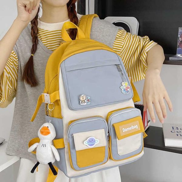 backpack nylon impermeable female inserts buckle teenage multi-pocket bookbag colors
backpack nylon impermeable female inserts buckle teenage multi-pocket bookbag colors