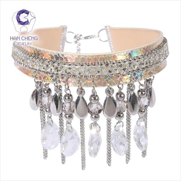 chokers hancheng fashion colorful pu belt water drop created crystal choker necklace women necklaces tassel collar jewelry bijoux, Golden;silver
chokers hancheng fashion colorful pu belt water drop created crystal choker necklace women necklaces tassel collar jewelry bijoux, Golden;silver
