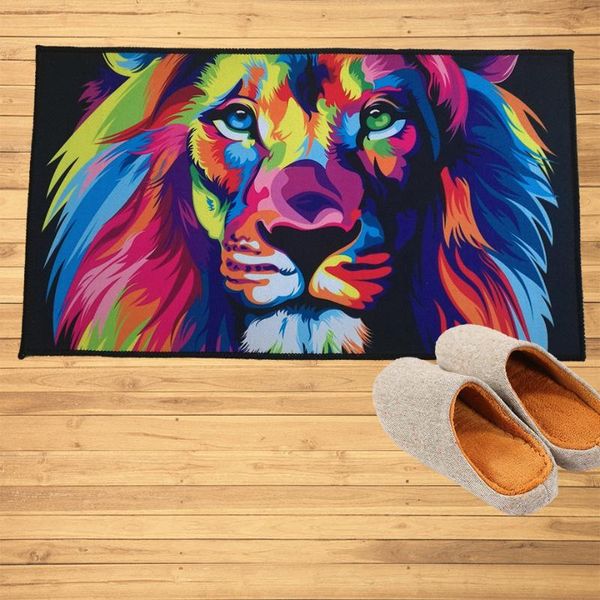 carpets colorful painted lion doormat mats hallway doorway bathroom kitchen rugs custom floor carpet wedding home decoration
carpets colorful painted lion doormat mats hallway doorway bathroom kitchen rugs custom floor carpet wedding home decoration