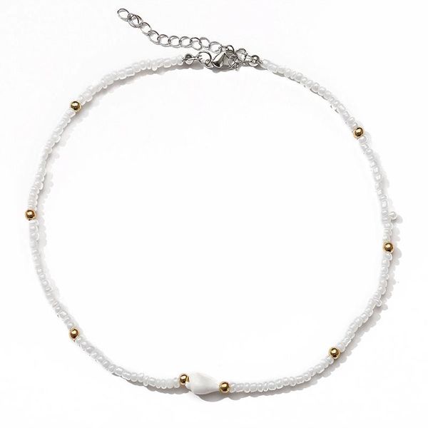 pendant necklaces bohemian style imitation pearls chain necklace white shell for women charm statement collar fashion jewelry, Silver
pendant necklaces bohemian style imitation pearls chain necklace white shell for women charm statement collar fashion jewelry, Silver