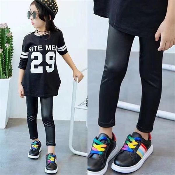 girls solid color leggings spring autumn pu leather pants childrens thin slim trousers for 3 12 years, Blue
girls solid color leggings spring autumn pu leather pants childrens thin slim trousers for 3 12 years, Blue