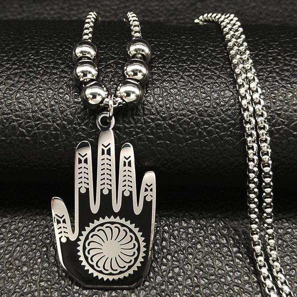 chains long stainless steel necklace for women black wicca hamsa hand necklaces pendants jewelry acero inoxidable joyeria n18554s05, Silver
chains long stainless steel necklace for women black wicca hamsa hand necklaces pendants jewelry acero inoxidable joyeria n18554s05, Silver