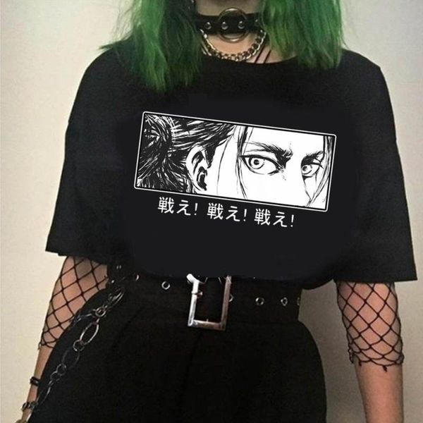 women's t-shirt attack on titant shirt manga t men women funny anime eren yeager eyes tee clothes, White
women's t-shirt attack on titant shirt manga t men women funny anime eren yeager eyes tee clothes, White