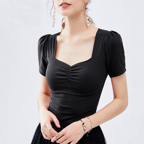 women's spring summer style cotton blouse shirt women's solid color square collar puff sleeve elegant slim dd8402 210401, White
women's spring summer style cotton blouse shirt women's solid color square collar puff sleeve elegant slim dd8402 210401, White