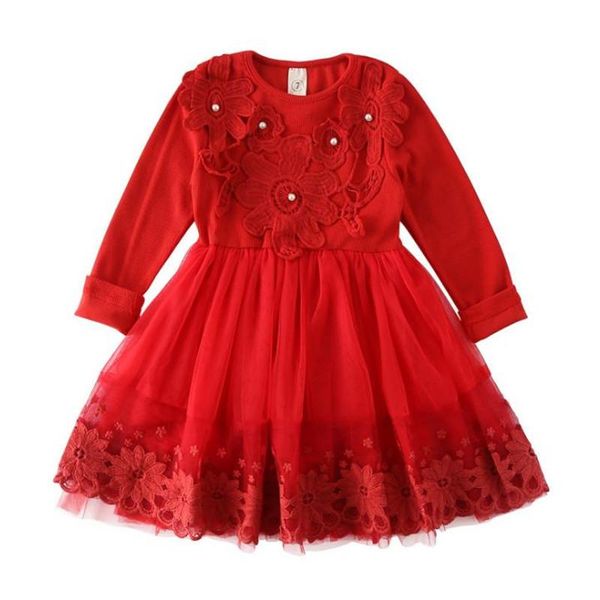 girl's dresses dfxd toddler dress 2021 spring long sleeve soild lace princess children girl clothing cake baby costumes 2-8years, Red;yellow
girl's dresses dfxd toddler dress 2021 spring long sleeve soild lace princess children girl clothing cake baby costumes 2-8years, Red;yellow