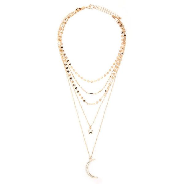 pendant necklaces speed sell tong layered wafer stars sautoir set auger crescent multilayer female xl315 manual necklace, Silver
pendant necklaces speed sell tong layered wafer stars sautoir set auger crescent multilayer female xl315 manual necklace, Silver