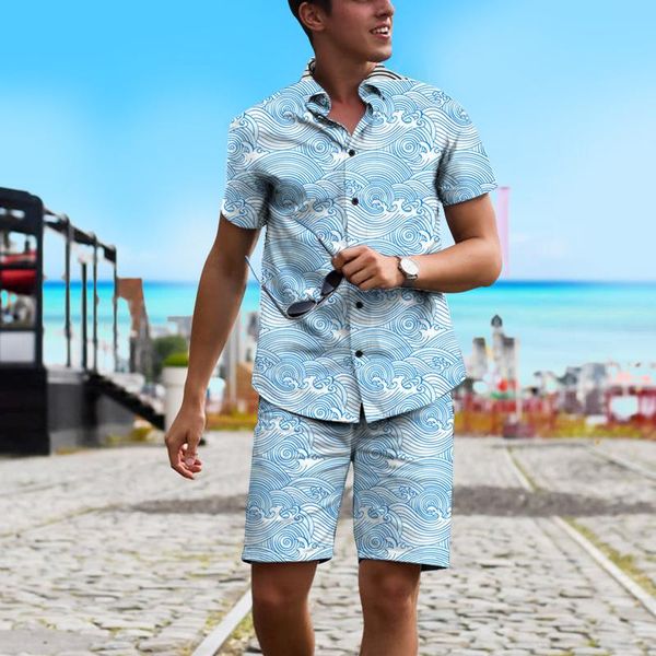 men's casual shirts hawaiian fashion wave print shirt short sleeve and shorts 2021 quick drying, White;black
men's casual shirts hawaiian fashion wave print shirt short sleeve and shorts 2021 quick drying, White;black