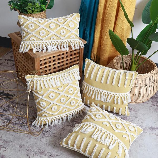 cushion/decorative pillow tufted embroidery stripe pillowcase throw cushion cover sides with tassel sofa home decorative pillowcover 40864
cushion/decorative pillow tufted embroidery stripe pillowcase throw cushion cover sides with tassel sofa home decorative pillowcover 40864
