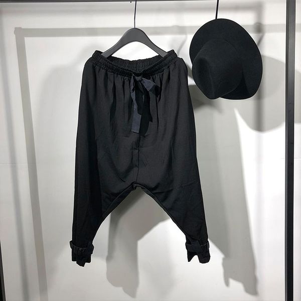 men's pants spring and autumn men's elastic waist design personality hanging file harun nine - minute loose casual, Black
men's pants spring and autumn men's elastic waist design personality hanging file harun nine - minute loose casual, Black