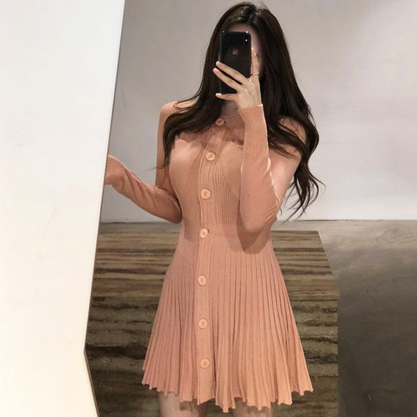 casual dresses dresses chic single-breasted women knitted spring a-line slim waist mini sweater dress female pleated vestidos femme 2pyy, Black;gray
casual dresses dresses chic single-breasted women knitted spring a-line slim waist mini sweater dress female pleated vestidos femme 2pyy, Black;gray