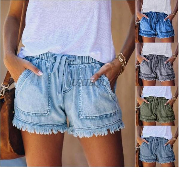 women's jeans 2021 women denim summer wish elastic waist drawstring casual high slim shorts, Blue
women's jeans 2021 women denim summer wish elastic waist drawstring casual high slim shorts, Blue