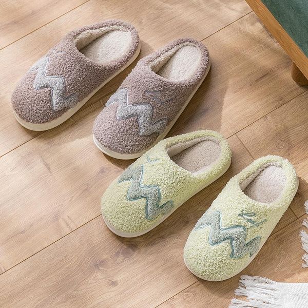 slippers cotton women's non slip warm indoor thick bottom couple plush men's women shoes, Black
slippers cotton women's non slip warm indoor thick bottom couple plush men's women shoes, Black