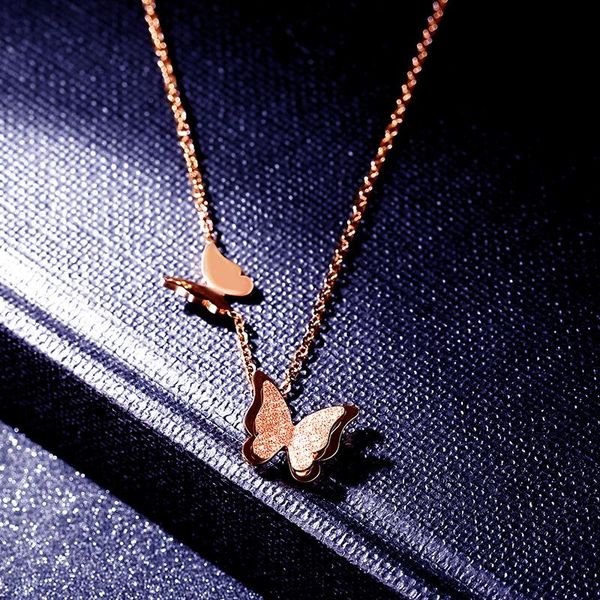 pendant necklaces fashion titanium steel gold butterfly wedding necklace jewelry for women bh, Silver
pendant necklaces fashion titanium steel gold butterfly wedding necklace jewelry for women bh, Silver
