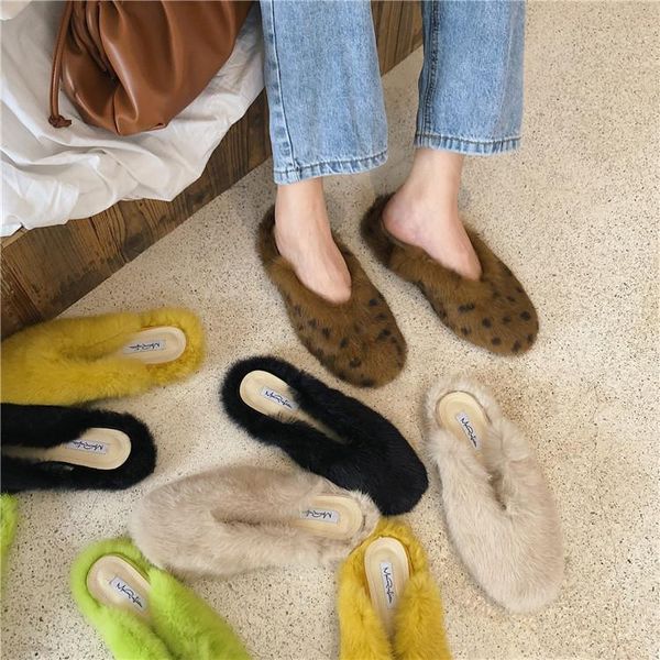 autumn and winter leopard v cut flat bottom heel toe cap semi slipper fluffy slippers shoes, Black
autumn and winter leopard v cut flat bottom heel toe cap semi slipper fluffy slippers shoes, Black
