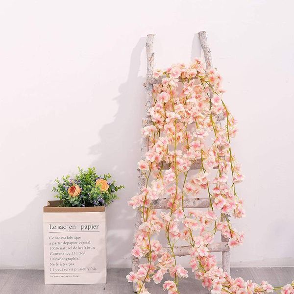 decorative flowers & wreaths artificial cherry blossom garland fake silk flower hanging vine sakura for outdoor wall floral party wedding ar
decorative flowers & wreaths artificial cherry blossom garland fake silk flower hanging vine sakura for outdoor wall floral party wedding ar