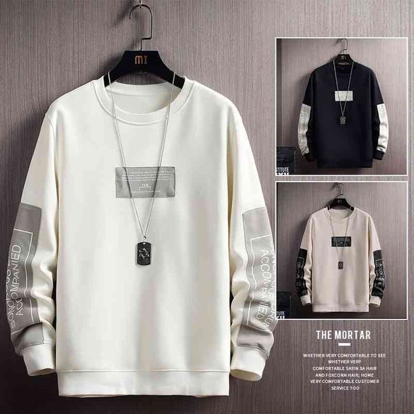 new style spring and autumn korean round neck sweater base coat long sleeve t-shirt fashion popular men's youth, Black
new style spring and autumn korean round neck sweater base coat long sleeve t-shirt fashion popular men's youth, Black