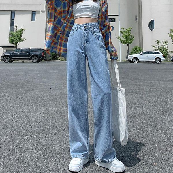 women's jeans women pant woman high waist denim pants wide leg clothing blue vintage quality fashion straight 
women's jeans women pant woman high waist denim pants wide leg clothing blue vintage quality fashion straight