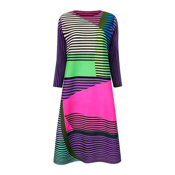 miyake in striped summer clothes woman geometric figure plus size dress chanfrado elegant split vintage, Black;gray
miyake in striped summer clothes woman geometric figure plus size dress chanfrado elegant split vintage, Black;gray
