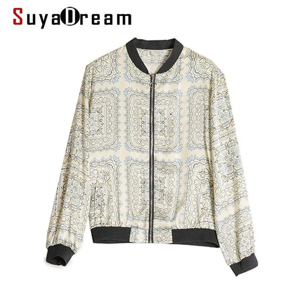women's jackets suyadream women printed jacket 100%real silk satin zipper up beige 2021 fall winter outwear black, Black;brown
women's jackets suyadream women printed jacket 100%real silk satin zipper up beige 2021 fall winter outwear black, Black;brown
