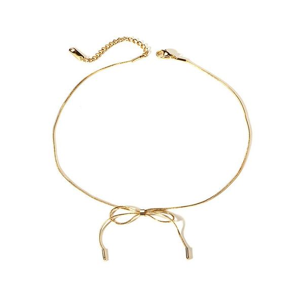 chokers chic bowknot women choker stainless steel bow knot pendant necklace snake chain fashion female streetwear party jewelry, Golden;silver
chokers chic bowknot women choker stainless steel bow knot pendant necklace snake chain fashion female streetwear party jewelry, Golden;silver