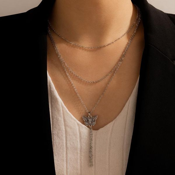pendant necklaces tocona 2021 trendy butterfly necklace for women silver color long chain multi-layer bohemain jewelry party 17157
pendant necklaces tocona 2021 trendy butterfly necklace for women silver color long chain multi-layer bohemain jewelry party 17157