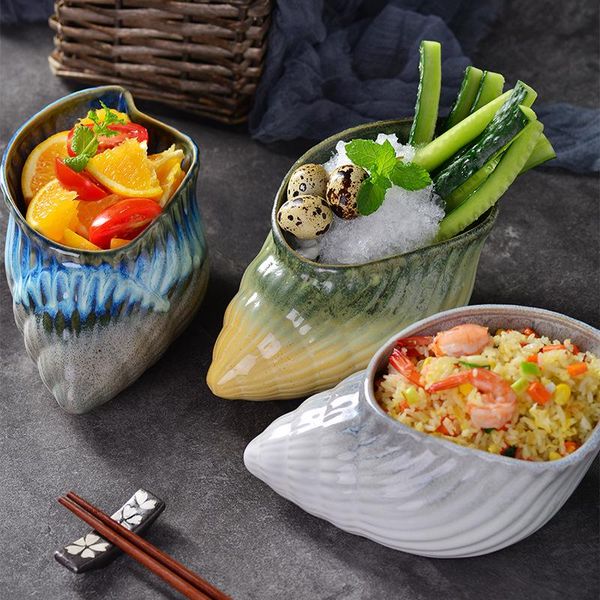 creative tableware conch ceramic bowl household restaurant chilled desserts fried bowls container dinnerware crockery
creative tableware conch ceramic bowl household restaurant chilled desserts fried bowls container dinnerware crockery