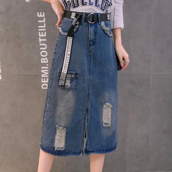 plus size 5xl hole jeans skirt 200 catties casual high waist loose burrs over hips cowboy for females long style mid-skits skirts, Black
plus size 5xl hole jeans skirt 200 catties casual high waist loose burrs over hips cowboy for females long style mid-skits skirts, Black
