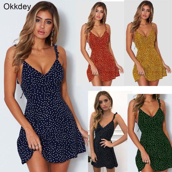 casual dresses women's summer 2021 dress ladies high waist dot printing mini vestidos back lacing straps backless, Black;gray
casual dresses women's summer 2021 dress ladies high waist dot printing mini vestidos back lacing straps backless, Black;gray