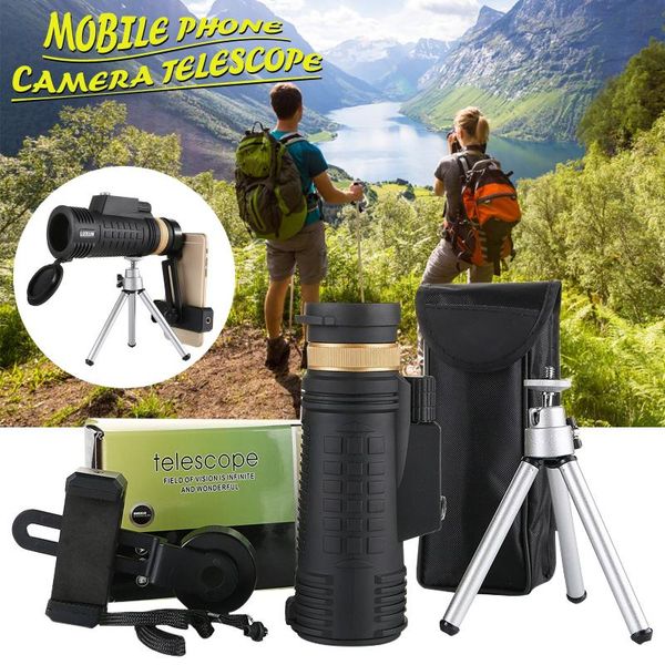 telescope & binoculars 18x62 zoom optical hd lens monocular telescope+ tripod+ clip for universal phone telescopio de fotografía móvil
telescope & binoculars 18x62 zoom optical hd lens monocular telescope+ tripod+ clip for universal phone telescopio de fotografía móvil