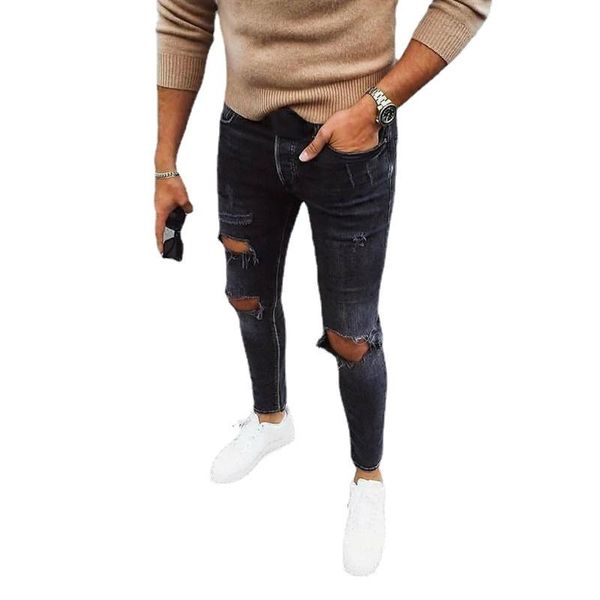men's jeans trend elastic slim fashion denim pants high street casual plus size pencil, Blue
men's jeans trend elastic slim fashion denim pants high street casual plus size pencil, Blue