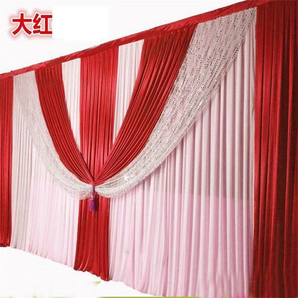 party decoration 10ftx20ft white ice silk wedding backdrop curtain with red drape valance stage backdrops background for event
party decoration 10ftx20ft white ice silk wedding backdrop curtain with red drape valance stage backdrops background for event