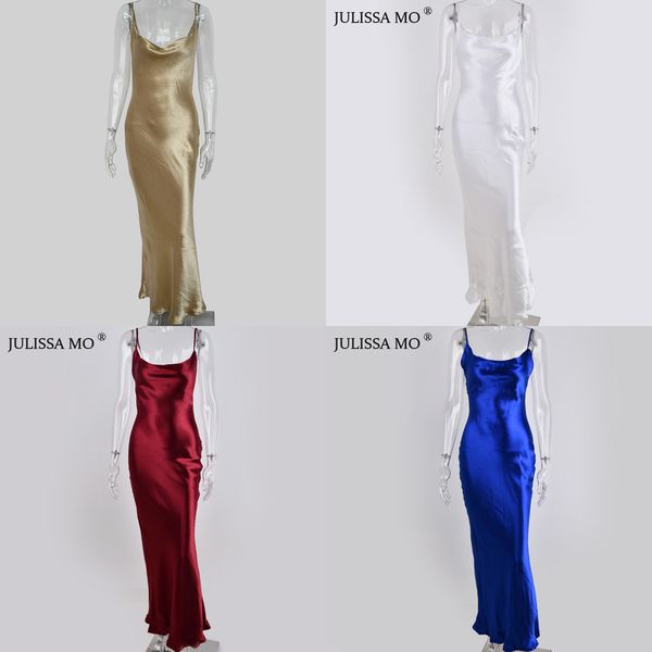 julissa mo spaghetti strap backless summer dress women satin lace up trumpet long dress elegant bodycon party dresses 2021 x0521, Black;gray
julissa mo spaghetti strap backless summer dress women satin lace up trumpet long dress elegant bodycon party dresses 2021 x0521, Black;gray