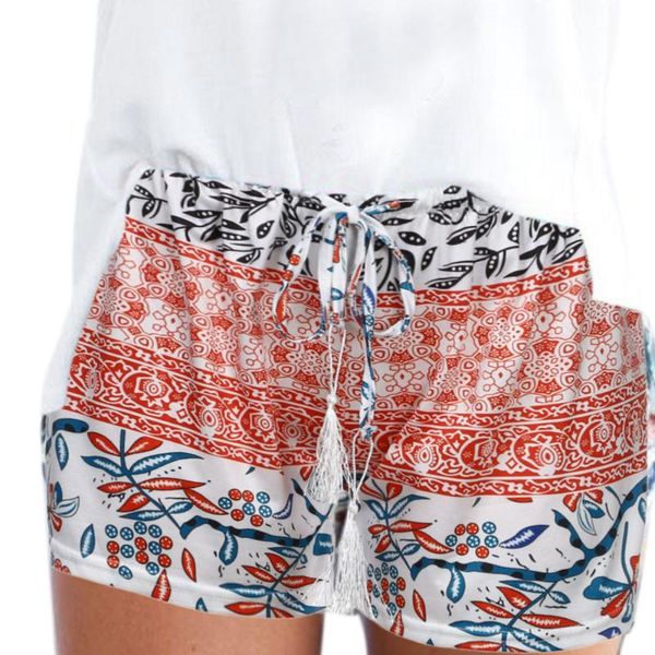 women's shorts 2021 casual loose printed short summer woman high stretch exercise trousers floral print drawstring, White;black
women's shorts 2021 casual loose printed short summer woman high stretch exercise trousers floral print drawstring, White;black