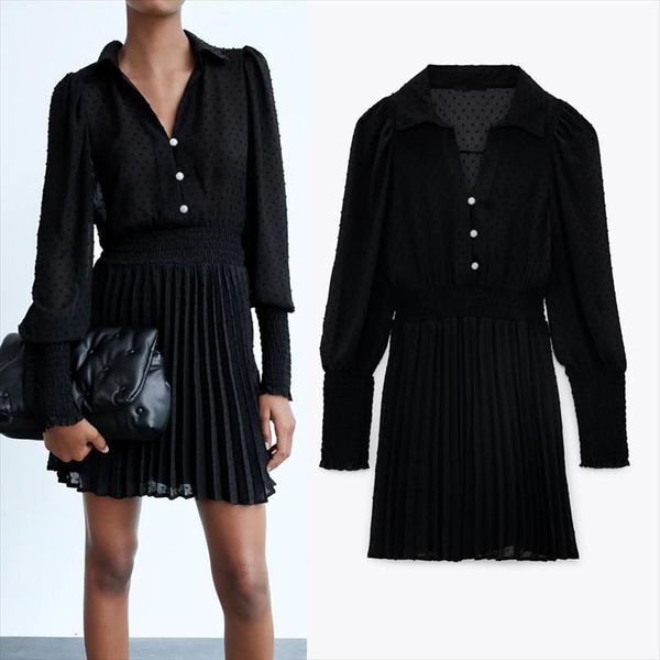black tulle pleated plumetis women dresses mini za long sleeve v neck mesh short woman fashion elegant ladies, Black;gray
black tulle pleated plumetis women dresses mini za long sleeve v neck mesh short woman fashion elegant ladies, Black;gray