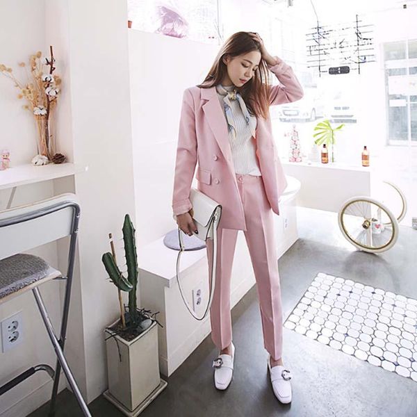 women's suits & blazers style clothing small suit lady 's casual fashion slim black ladies trousers jacket two-piece sets, White;black
women's suits & blazers style clothing small suit lady 's casual fashion slim black ladies trousers jacket two-piece sets, White;black