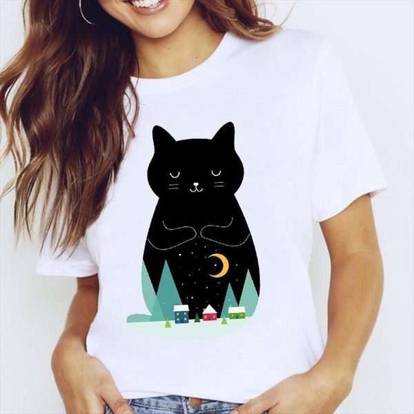 graphic cat sweet cute fashion women spring summer 90s short sleeve lady kawaii clothes tees print female t shirt, White
graphic cat sweet cute fashion women spring summer 90s short sleeve lady kawaii clothes tees print female t shirt, White