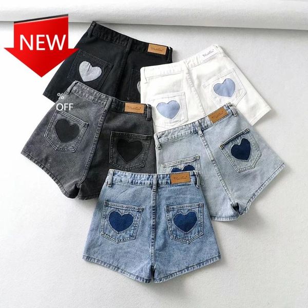 women's jeans 21 high waist retro straight denim shorts female with hearts loose hole wide-leg pants versatile a- line slimming, Blue
women's jeans 21 high waist retro straight denim shorts female with hearts loose hole wide-leg pants versatile a- line slimming, Blue