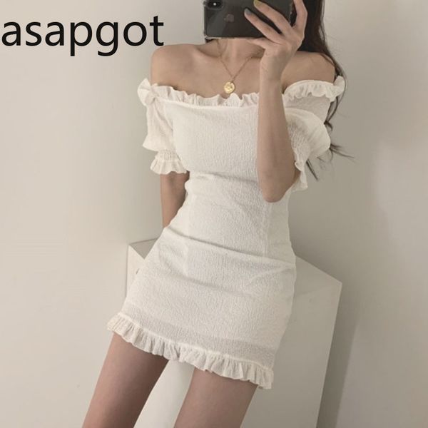 summer clothes korean vintage off the shoulder slash neck short sleeve fungus white elegant dress black bodycon 210429, Black;gray
summer clothes korean vintage off the shoulder slash neck short sleeve fungus white elegant dress black bodycon 210429, Black;gray
