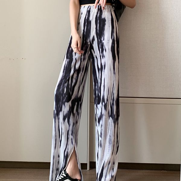 simple fashion summer tie-dye pants wild drape straight casual wide-leg high waist loose mopping trouser 16f1037 210510, Black;white
simple fashion summer tie-dye pants wild drape straight casual wide-leg high waist loose mopping trouser 16f1037 210510, Black;white