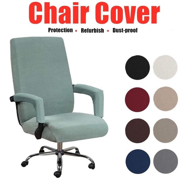 elastic computer chair cover office seat anti-dirty swivel refurbishment removable thickened armrest covers