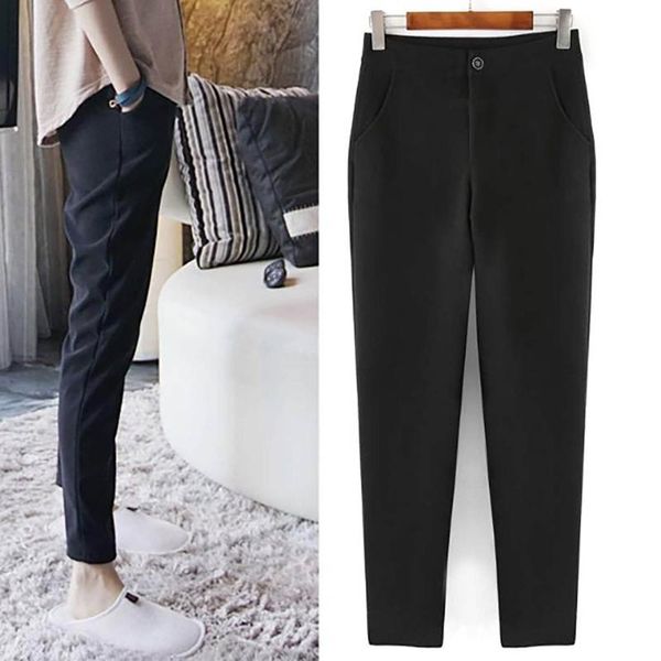 women's leggings classic pants straight casual are breathable high-quality large size button office formal black
women's leggings classic pants straight casual are breathable high-quality large size button office formal black